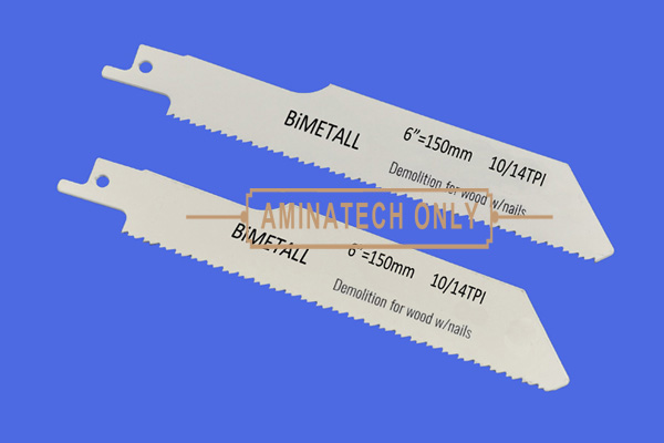 Recip. Saw Blade Bimetal M42 8% Cobalt Demolition for Cutting Wood & Nails 6" 
