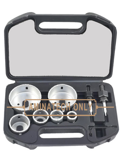 9pc Carbide Grit Hole Saw Set