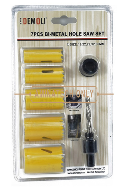 7pc Bi-Metal Hole Saw Set