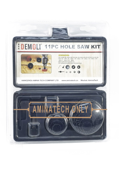 11pc Carbon Hole Saw Set in Blister Show Pack 